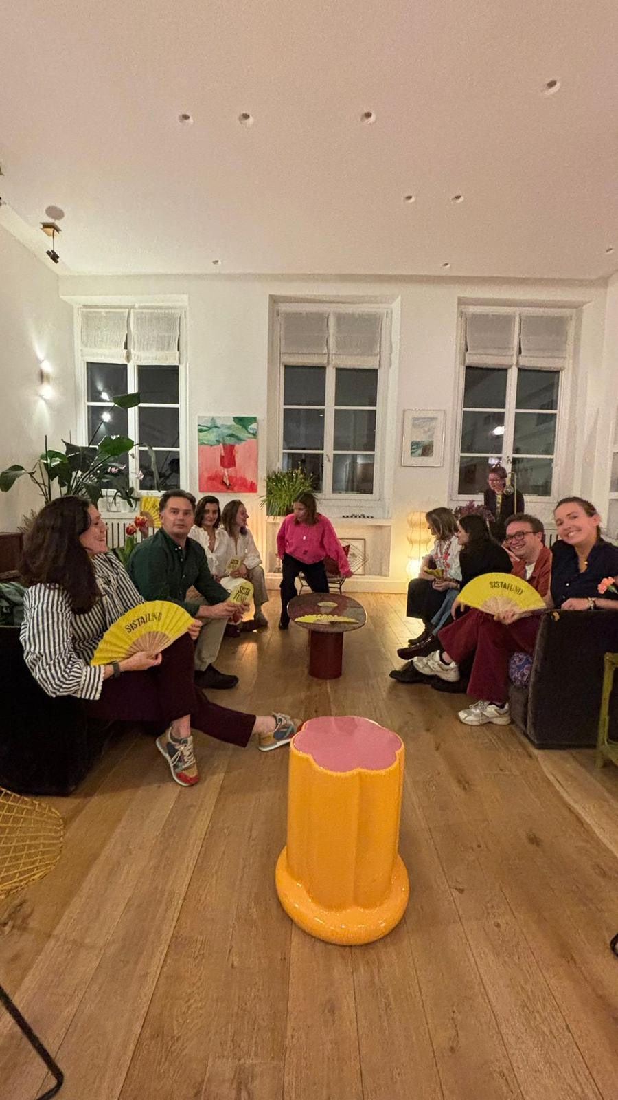 Founders gathered in a Paris apartment