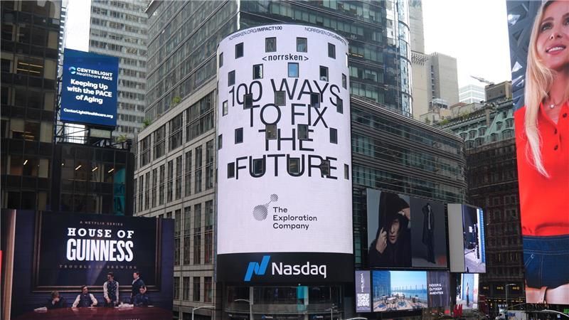 The Exploration Company has lighted up the Nasdaq Tower in Times Square - SISTAFUND